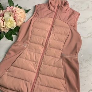 Lululemon Women’s Pink Savannah Down For It All Vest Shine Size 8